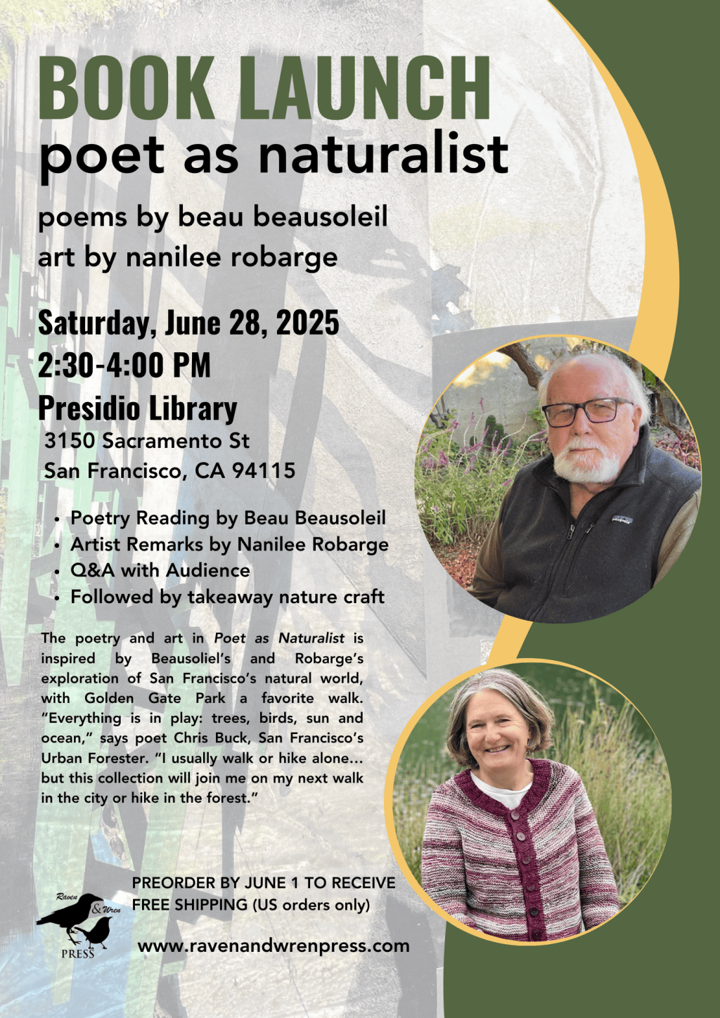 BOOK LAUNCH: Poet as Naturalist, poems by beau beausoleil and art by nanilee&nbsp;robarge